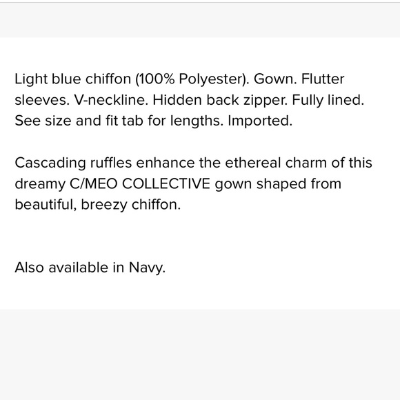 C/MEO COLLECTIVE sleeveless mint maxi dress
Be About You Gown size medium - Picture 5 of 5